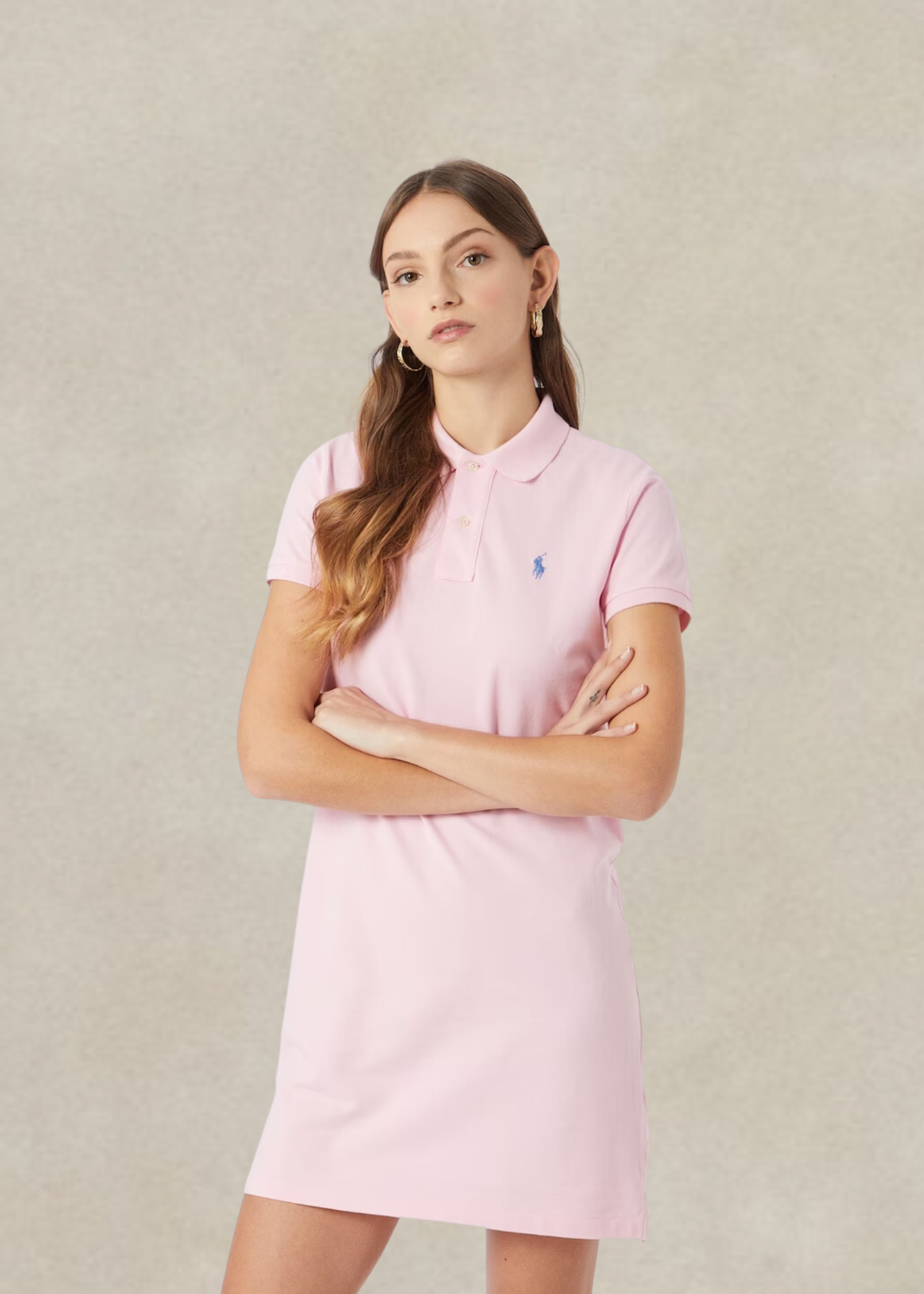 Robe polo en coton piqué