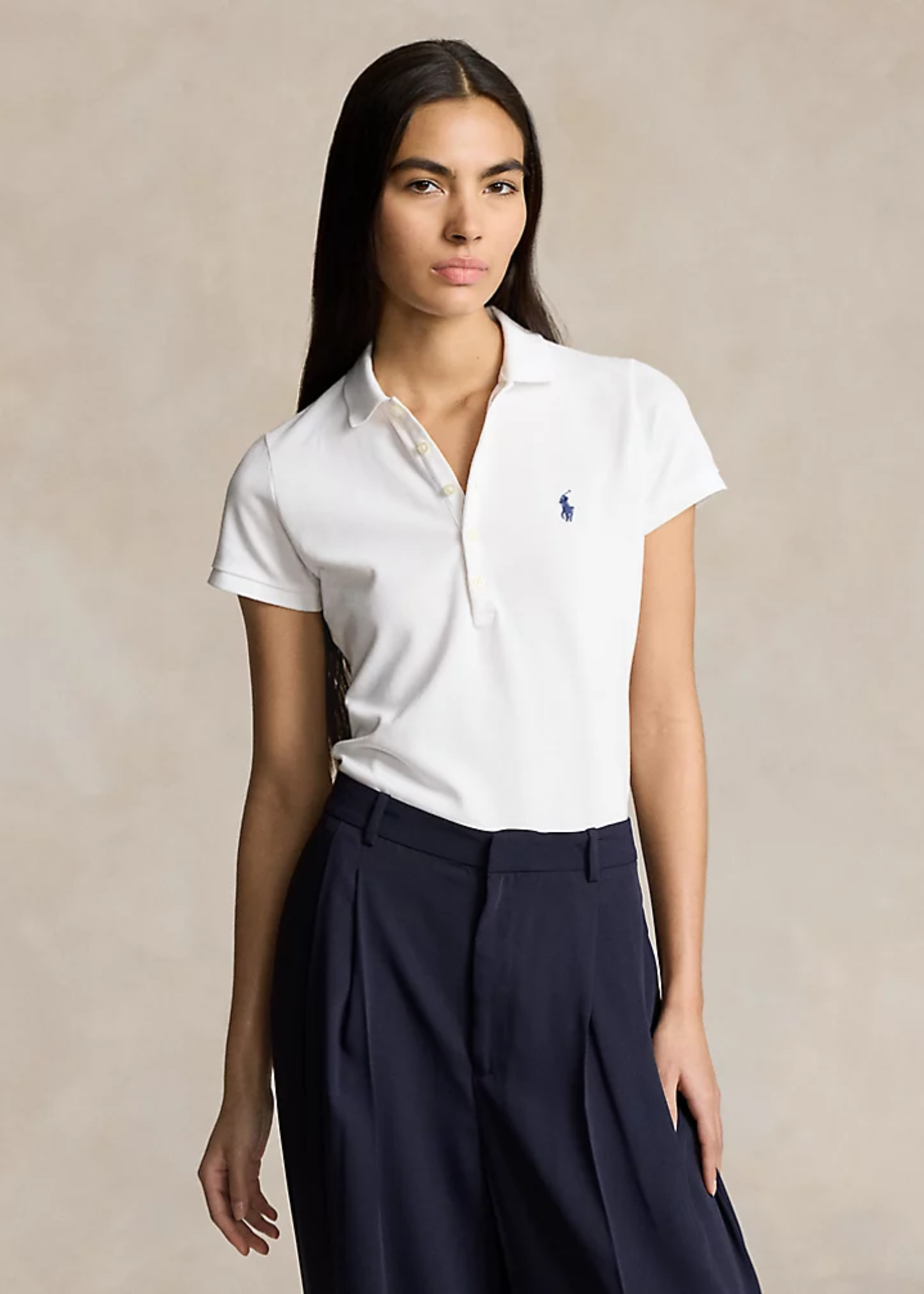 Polo en coton stretch Slim Fit