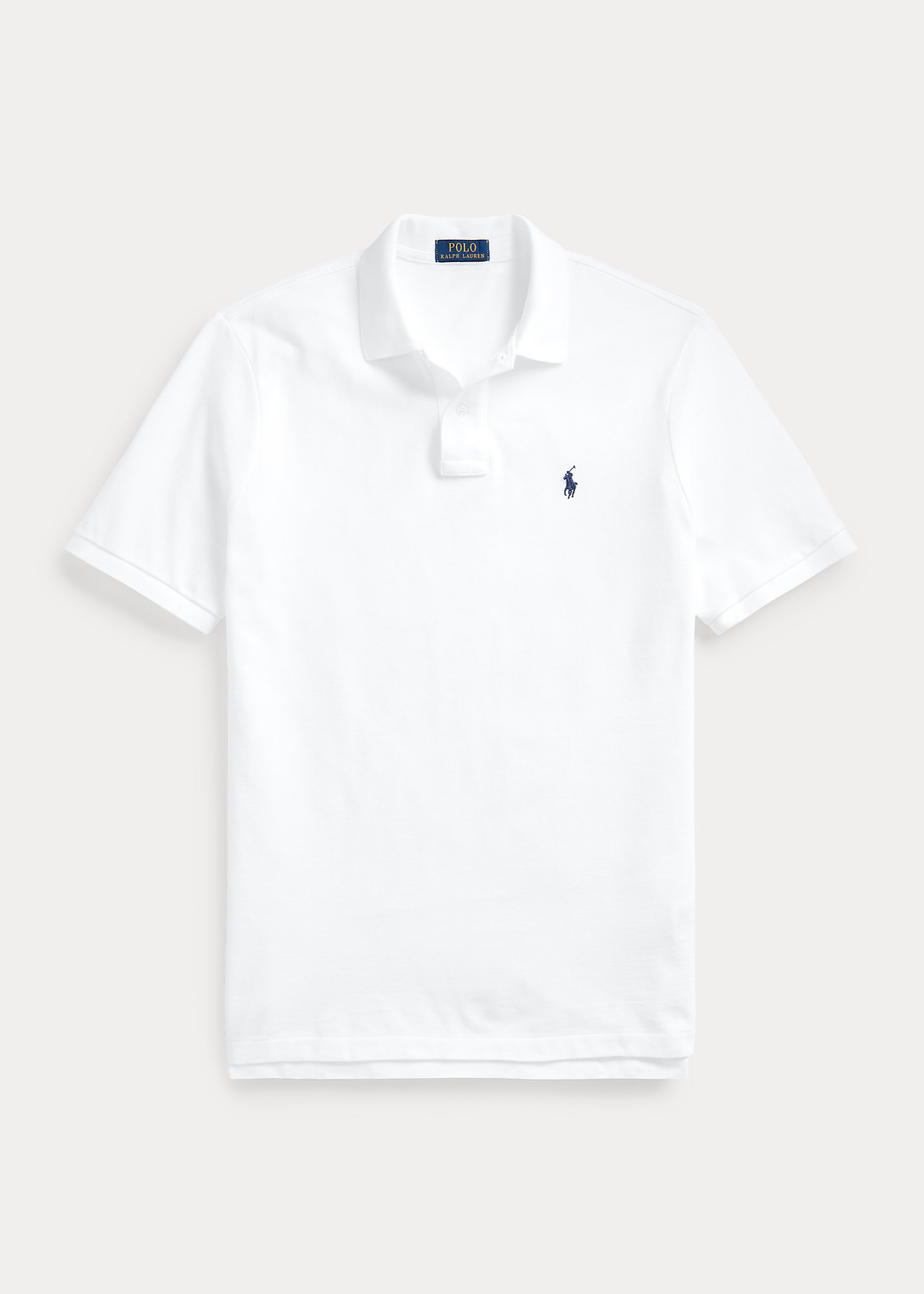 Polo en coton doux coupe ajustée