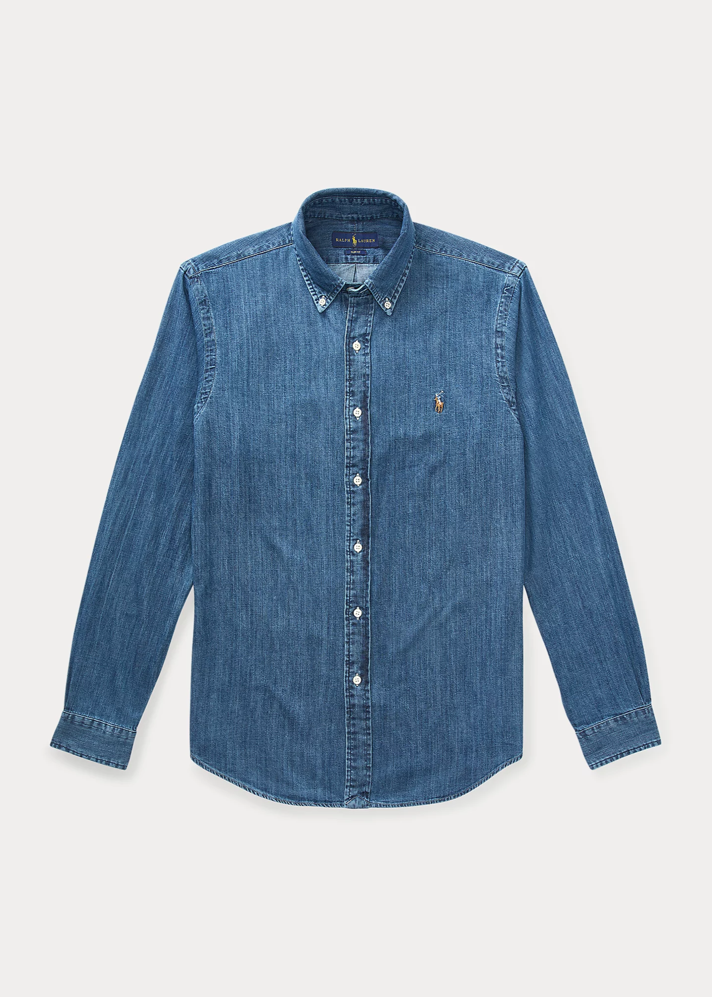 Chemise denim coupe ajustée