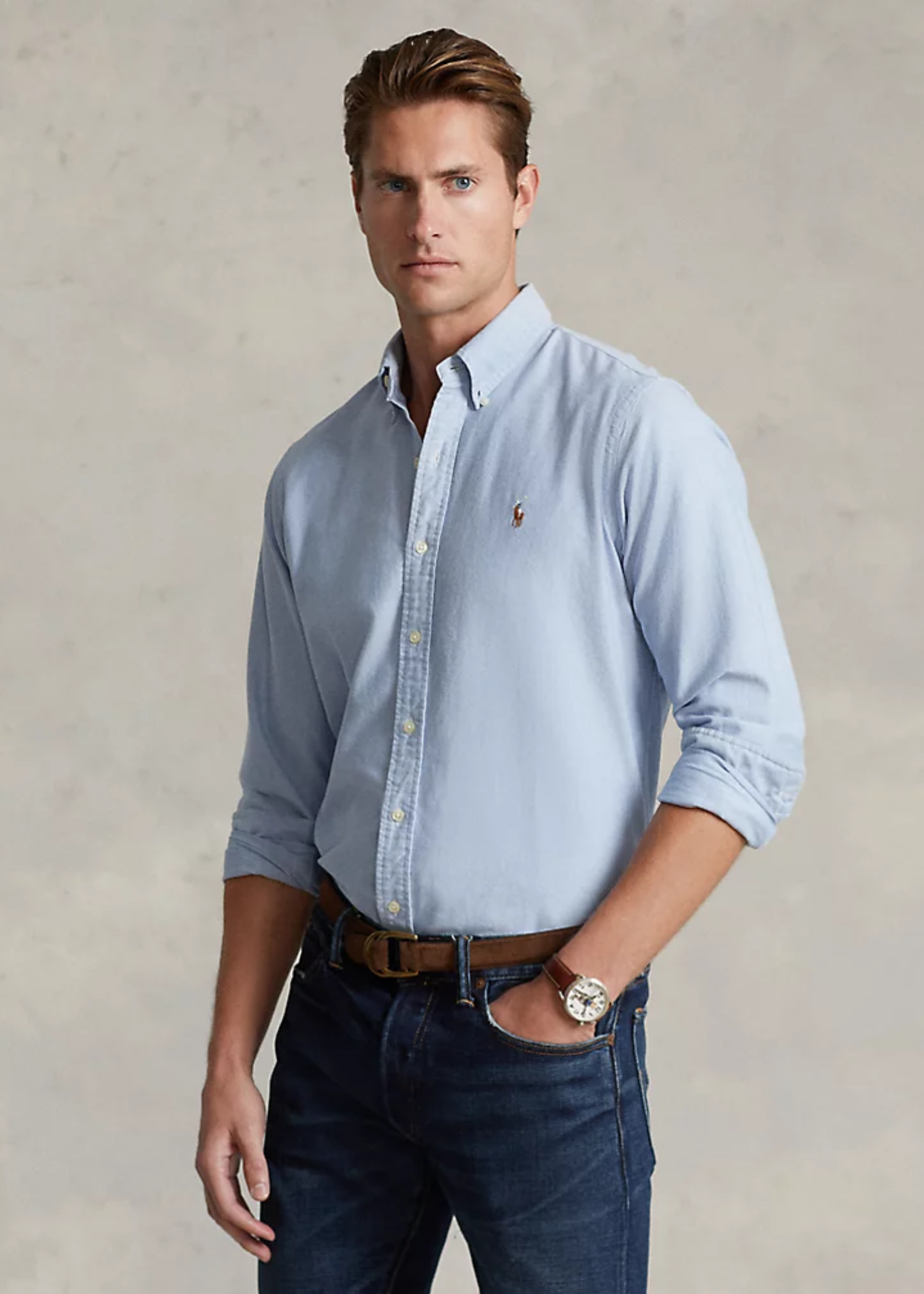 Chemise Oxford ajustée